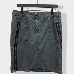 French Connection Grey Jean Skirt